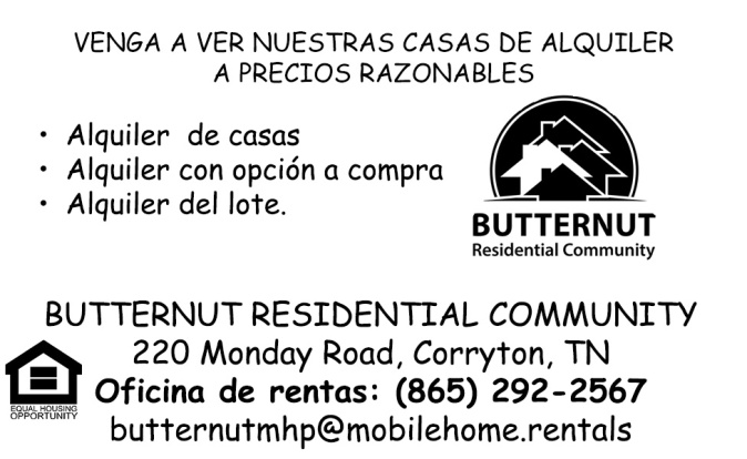 Butternut newspaper ad proof Spanish translation